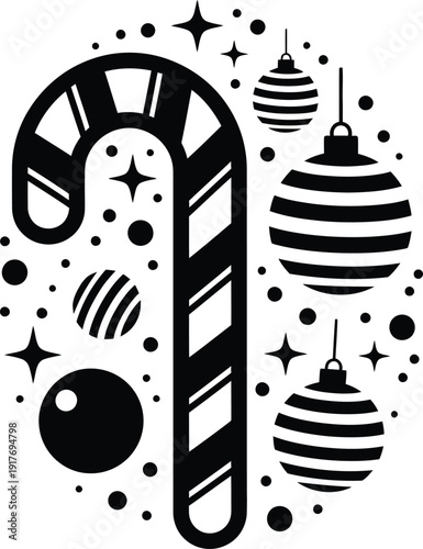 Christmas Candy Cane Ornament Pattern