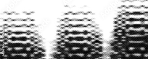 Monochrome halftone background with a gradient of dots creating a modern and minimalist design element EPS vector