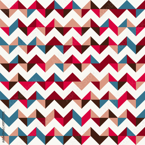 Wallpaper Mural Patchwork Quilt Grid Mosaic Pattern in neutral colors for Quilting, Tiling, and Abstract Backgrounds, seamless vector pattern Torontodigital.ca