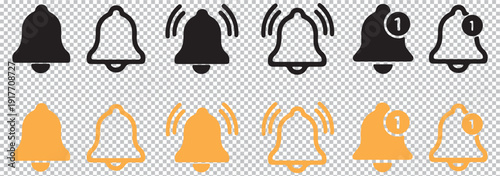 Social media notification bubbles vector icon set. Minimalist line art speech bubble symbols. Heart like chat message alert user profile signs. App interface UI UX design elements. 