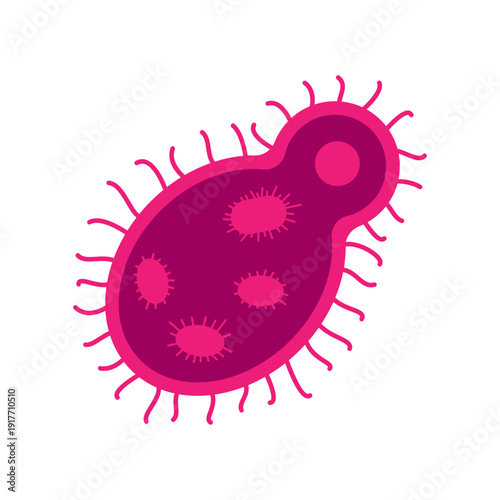 Bacteria icon vector. Virus illustration sign. microbe symbol.