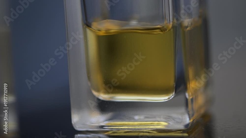 Perfume making process of dropping raw materials and blending into a flask