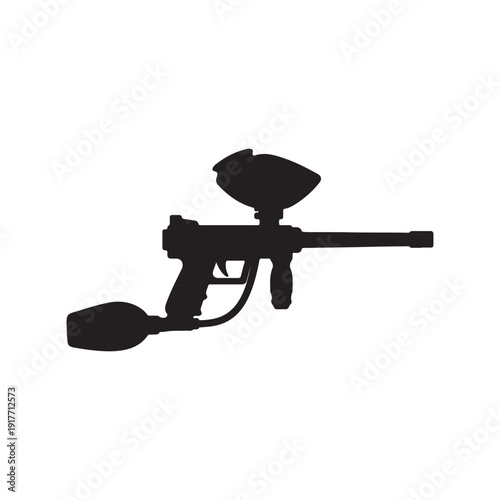 Paintball gun icon symbol design template. Vector