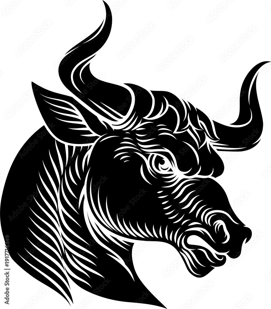 Fototapeta premium Bull Heraldry Coat of Arms Heraldic Crest Animal
