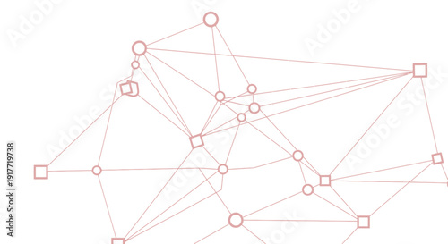 Network connections and relationships diagram