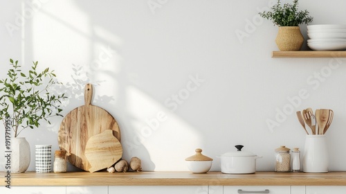 Empty kitchen countertop design