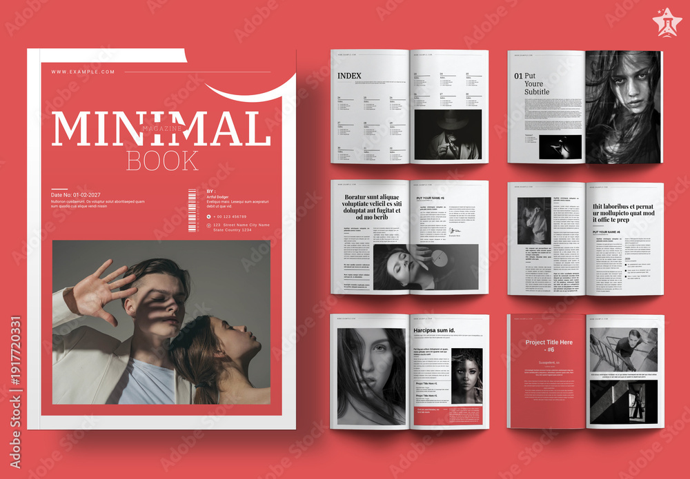 Minimal Magazine Stock Template | Adobe Stock