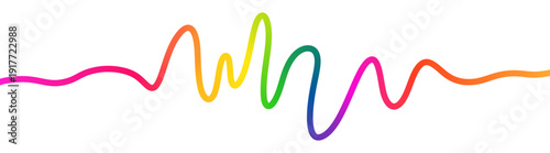 Curve Wave Vector Gradient Line ribbon