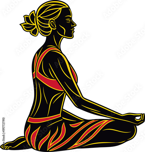 Mindful Lotus Meditation Woman