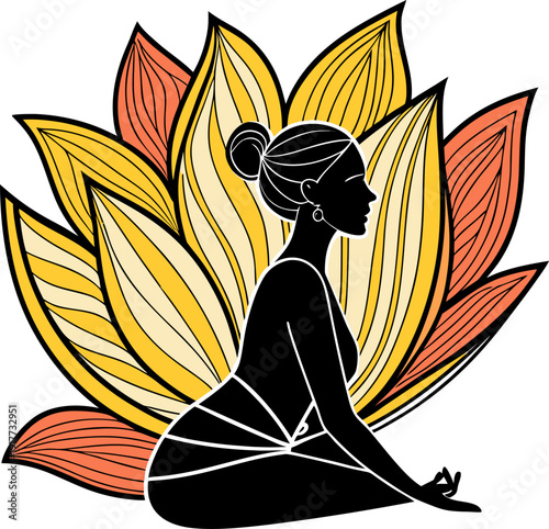 Mindful Lotus Meditation Woman
