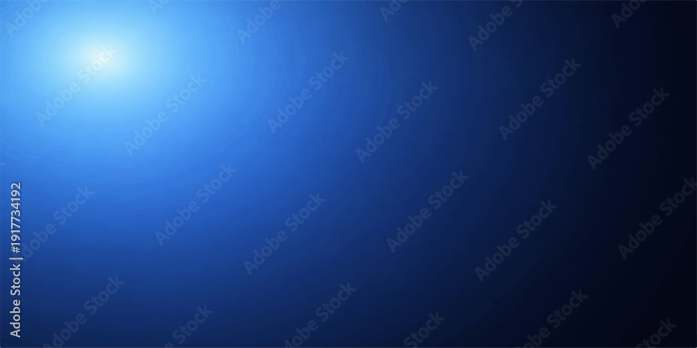 Obraz premium Vibrant Blue Abstract: A captivating gradient of rich, deep blue hues radiates from a central point of light, creating a sense of depth and mystery. The image is an expression of energy. 