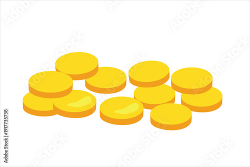 pile of golden coins, symbolizing wealth, fortune, and rewards or design projects.