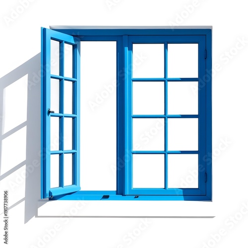 window with blue sky