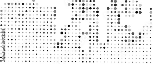 Gray, black, white beehive background. Honeycomb, bees hive cells pattern. Bee honey shapes. Vector geometric seamless texture symbol. Hexagon, hexagonal raster, mosaic cell sign or icon. Gradation.