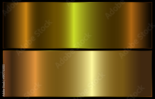 Realistic metallic gold gradient. golden palette. Metallic gradient effect for text design and bulletin boards, infographics.