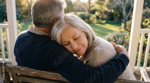 A tender embrace between a ...