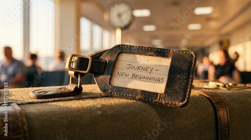 A Vintage Suitcase with a J...