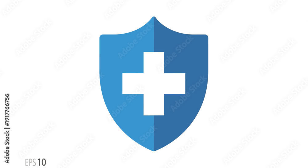 Obraz premium Blue Shield Medical Logo.