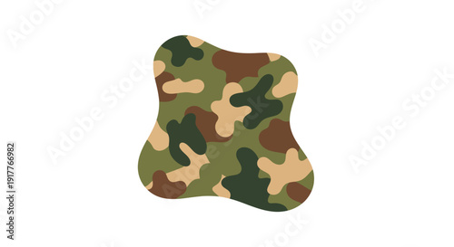Camouflage Pattern Design Element.