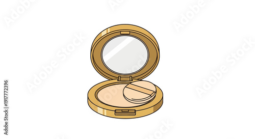 Compact Powder Makeup Case.