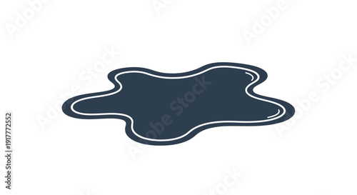 Dark Blue Liquid Splash.