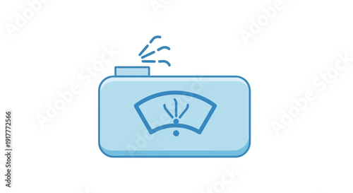 Digital Bathroom Scale Icon.