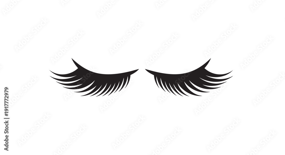 Fototapeta premium False Eyelashes Beauty Enhancement.