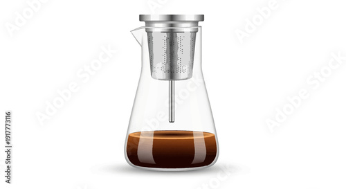 Glass Coffee Brewer Empty.
