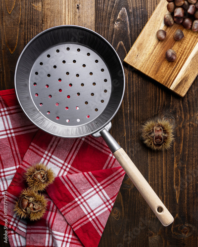 padella castagne