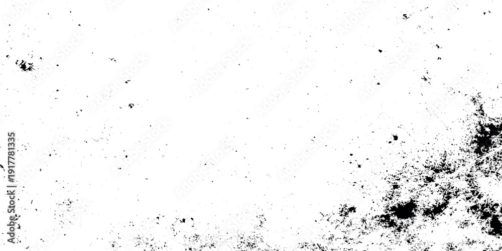 Obraz premium Black splatter grunge texture with concentrated ink spots Ideal for creating dramatic borders, vignette effects.