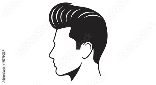 Man with Pompadour Haircut.