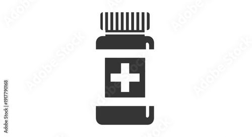 Medical Bottle Icon.