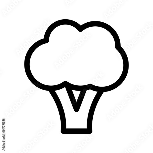 Broccoli Icon Vector Symbol Design Illustration