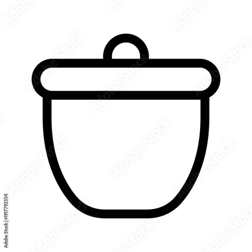 Crucible Icon Vector Symbol Design Illustration