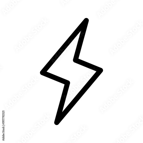 Lightning Bolt Icon Vector Symbol Design Illustration