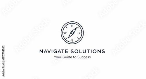 Compass Logo Navigation Business Identity.