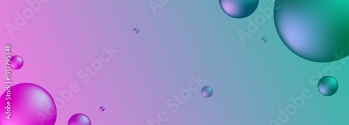 Vibrant 3D Spheres Floating on a Gradient Background.