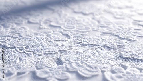 レース生地　白　背景素材