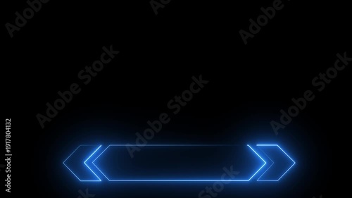 Lower third neon line animation title. Simple and easy to use. Lower Third animation ,Futuristic design lower third banner animation. Broadcast news lower third banner 4k.animation video.