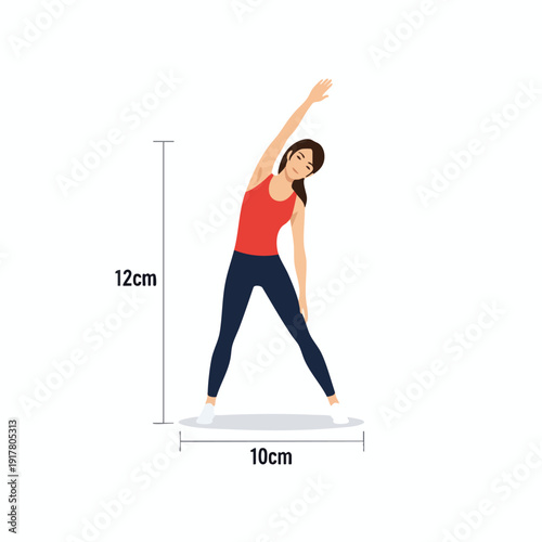 Young Woman Performing Yoga Stretch for Fitness and Flexibility