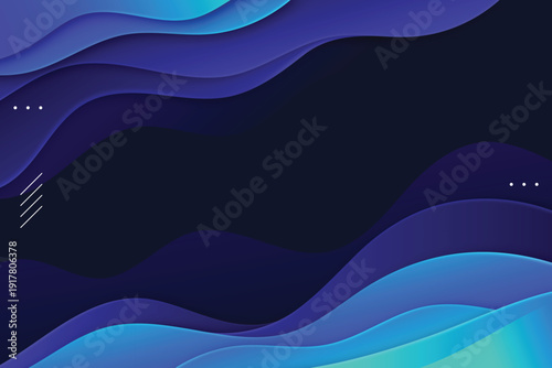 Gradient wavy background