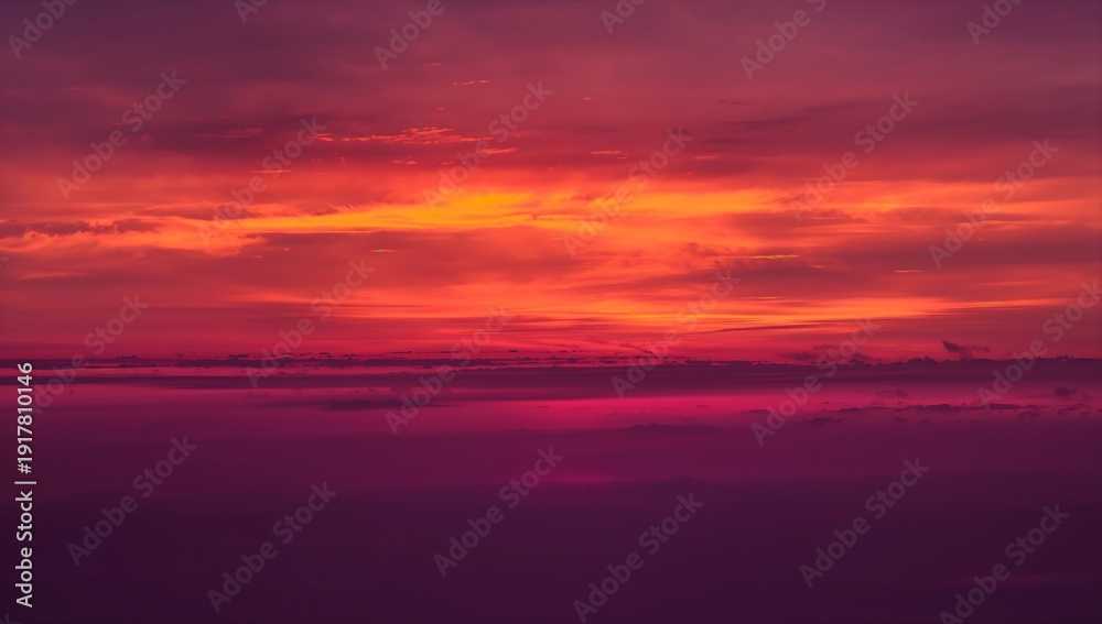 Obraz premium Sunset Sky with beautiful colors and Clouds 