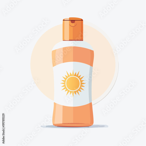 Minimalist Sunscreen Bottle Skincare