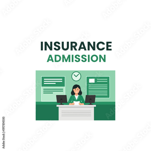 A Professional Insurance Agent Providing Admission Services In A Modern Office Setting