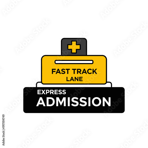 Conceptual Graphic Depicting Expedited Entry and Prioritized Passage for Medical Access