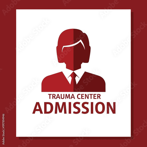 Clinical Trauma Center Admission Graphic Displaying Medical Professional Identity for Patient Intake