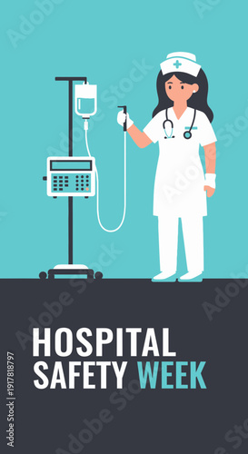 Dedicated Medical Professional Administering Treatment During Hospital Safety Week Celebration Event