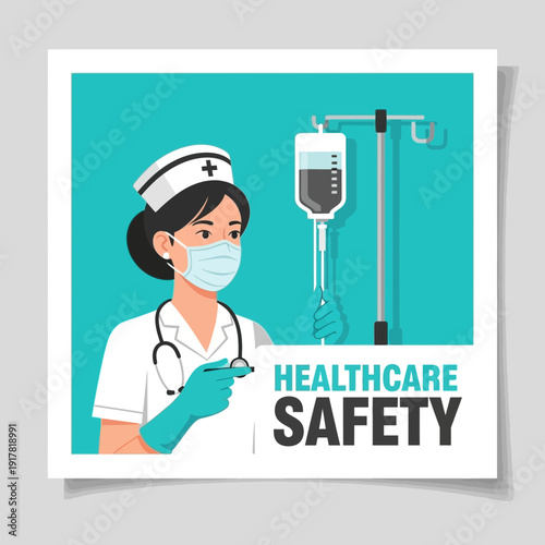 Dedicated Nurse Promoting Healthcare Safety And Well-being During Medical Procedures