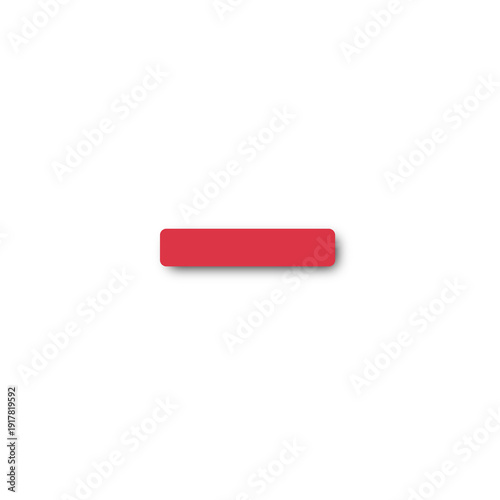 Red Minus Sign Icon