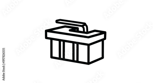 Simple Illustration of a Toolbox.